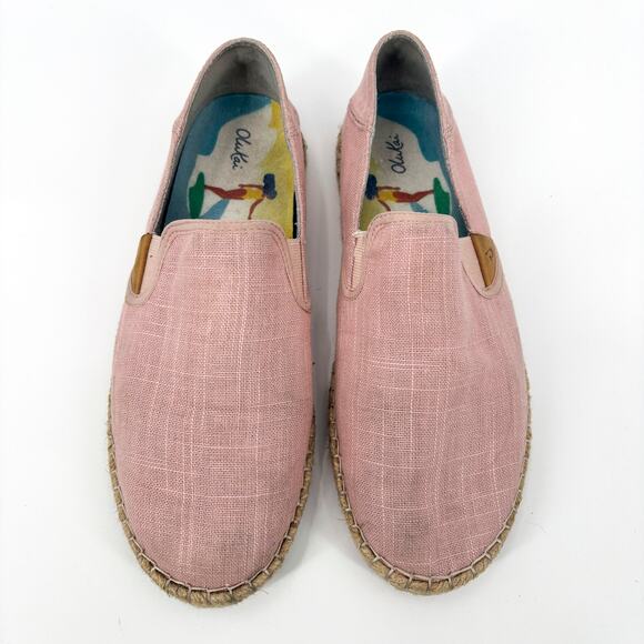 Olukai Kaula P'A Kapa Women Espadrilles Linen Slip-On, Water-Resistant, Size 8.5 - Picture 1 of 7